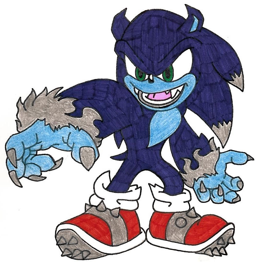 Sonic The Werehog by AnimeAngelArtist1990 on DeviantArt