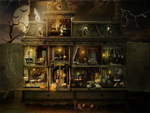 Dollhouse Halloween by SoulcolorsArt