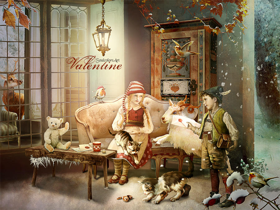 Vintage Valentine by SoulcolorsArt Vintage Valentine by SoulcolorsArt