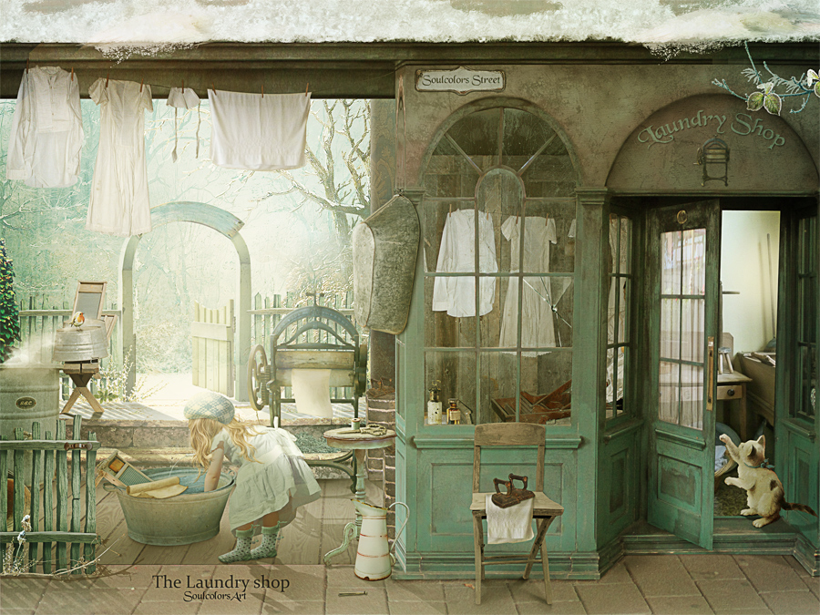 The Laundry shop by SoulcolorsArt The Laundry shop by SoulcolorsArt