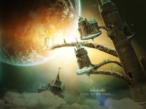 Shoot for the moon.... by SoulcolorsArt Shoot for the moon.... by SoulcolorsArt