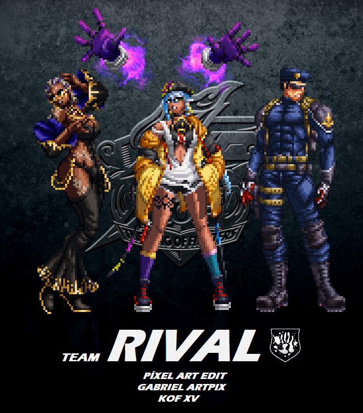 Kof Team Rivals TEAM RIVAL KOF XV PIXELART by GabrielArtPIX on DeviantArt