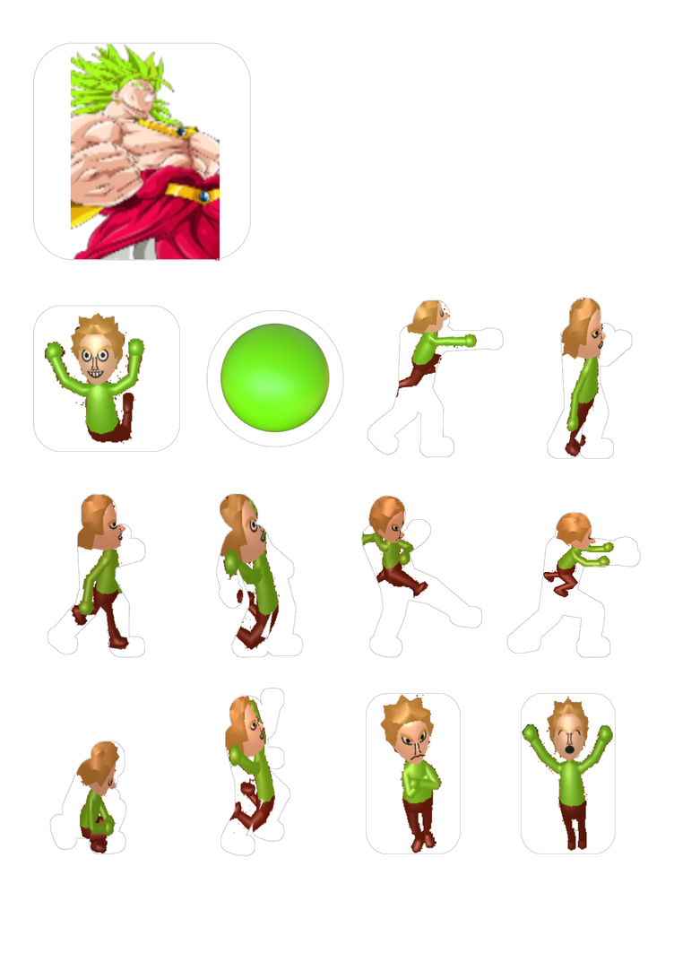 PHOTO DOJO TEMPLATE BROLY MII UPDATED by SOGODOSE on DeviantArt