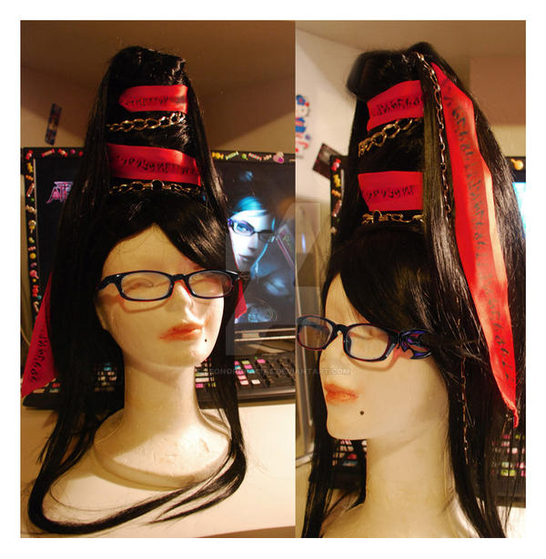 Bayonetta wig WIP