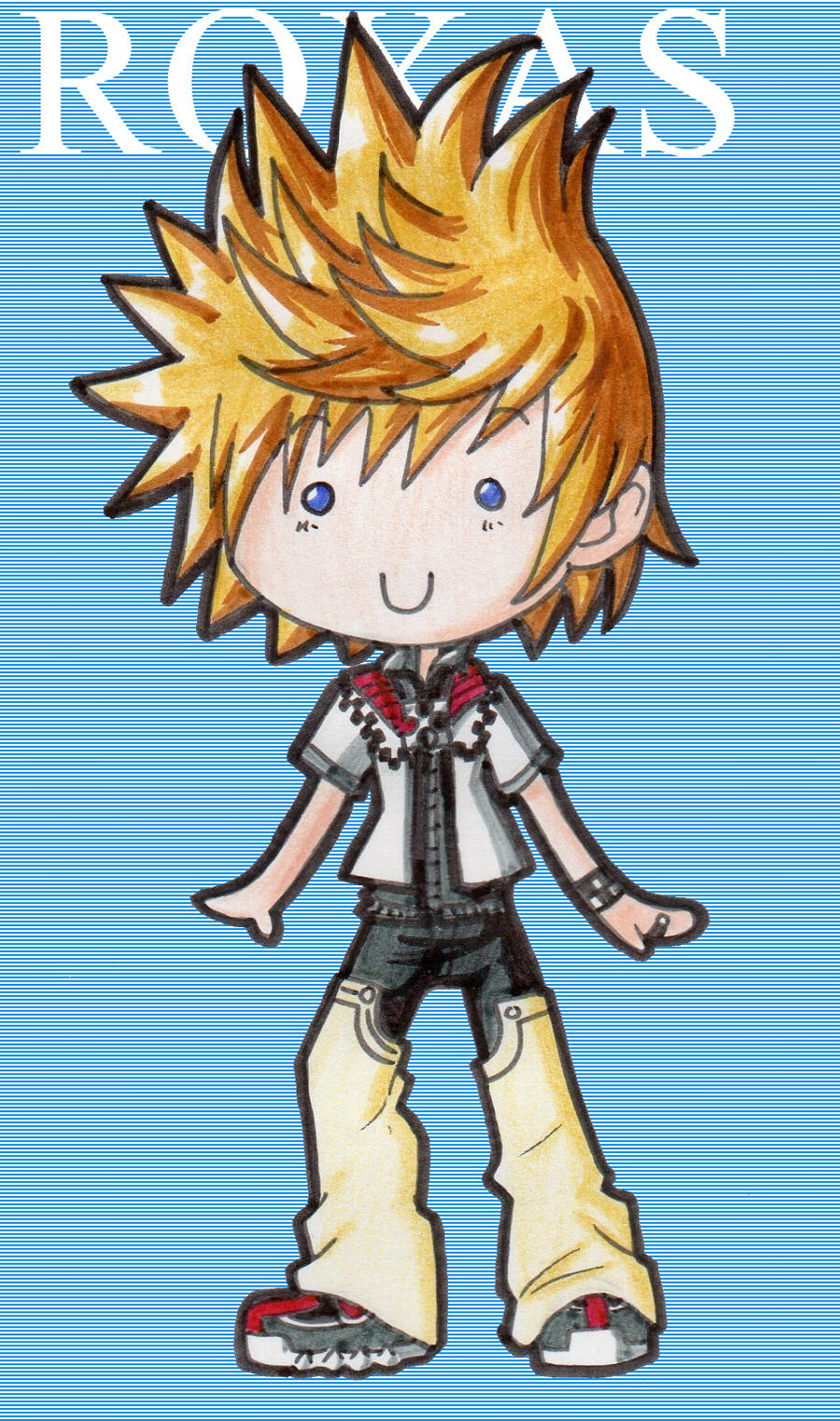 Chibi Roxas by PrincessBlackRabbit on DeviantArt