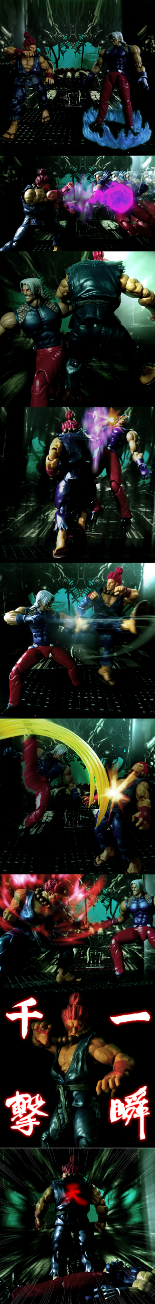 Capcom vs SNK: Akuma vs Rugal Bernstein Figure by Dudemon on DeviantArt