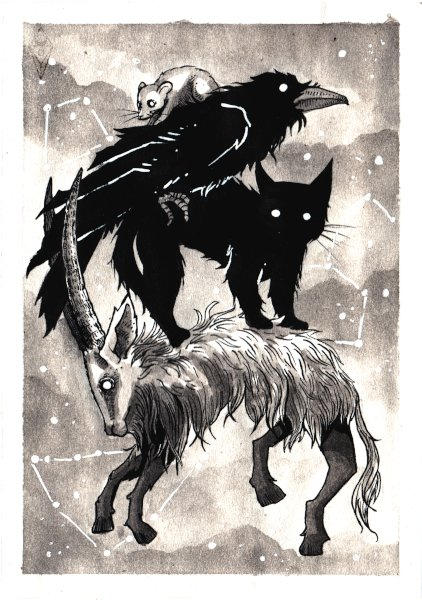 Inky Devil Inky Month | Day 25 | Buddy by CinnamonDevil on DeviantArt