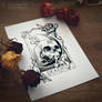 Commission | Tarot Death (Tattoo Design) No.1