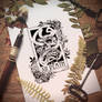 Commission | Tarot Death (Tattoo Design) No.3