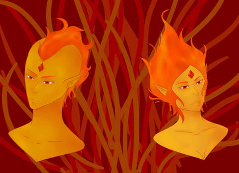 Flame prince and flame princess