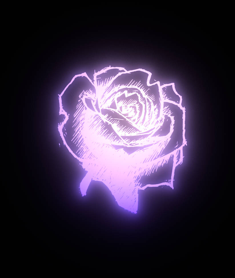Neon Rose by JeezDraw on DeviantArt