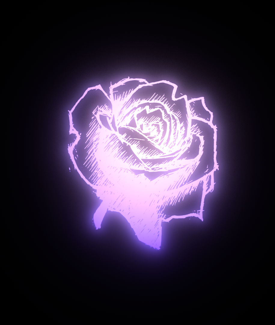 Neon Rose by JeezDraw on DeviantArt