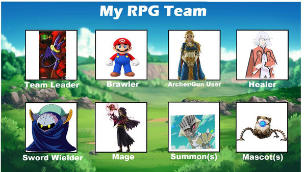My RPG team by Takemaruofsetsunafan on DeviantArt