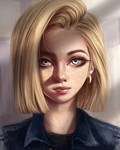 Android 18 by Dzydar