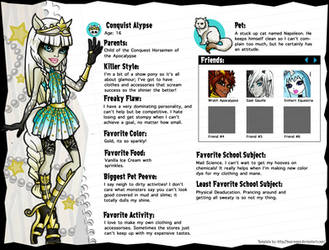 Monster High OC: Conquist Alypse