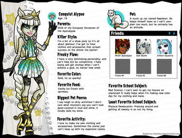 Monster High OC: Conquist Alypse