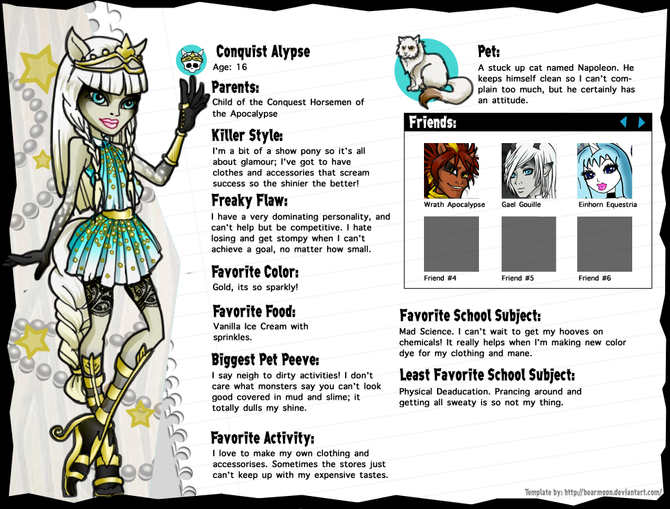 Monster High OC: Conquist Alypse