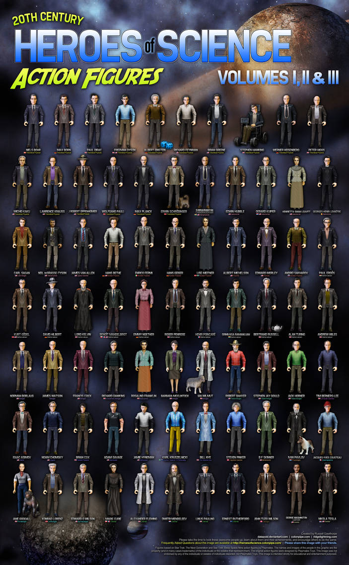Heroes of Science Volumes I, II and III by datazoid