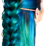 Girl Hair Coloured Braid Tie back Really Long (3)