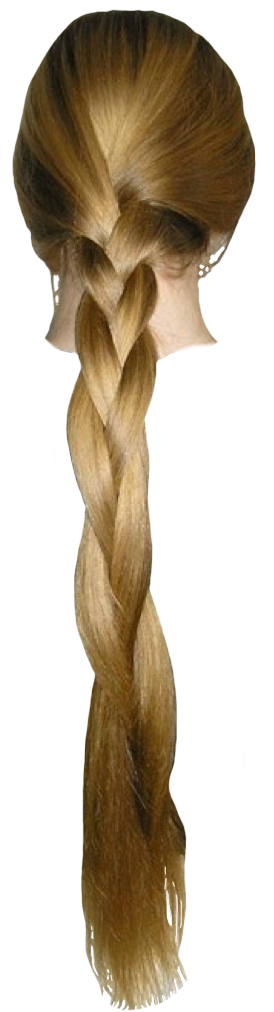 Girl Hair Blonde Braid Really Long (2) by pngtransparency on