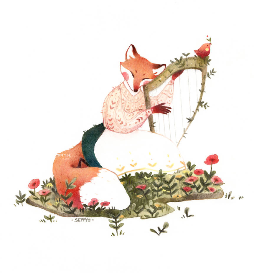 Fox Harp musician for the end of a Summer