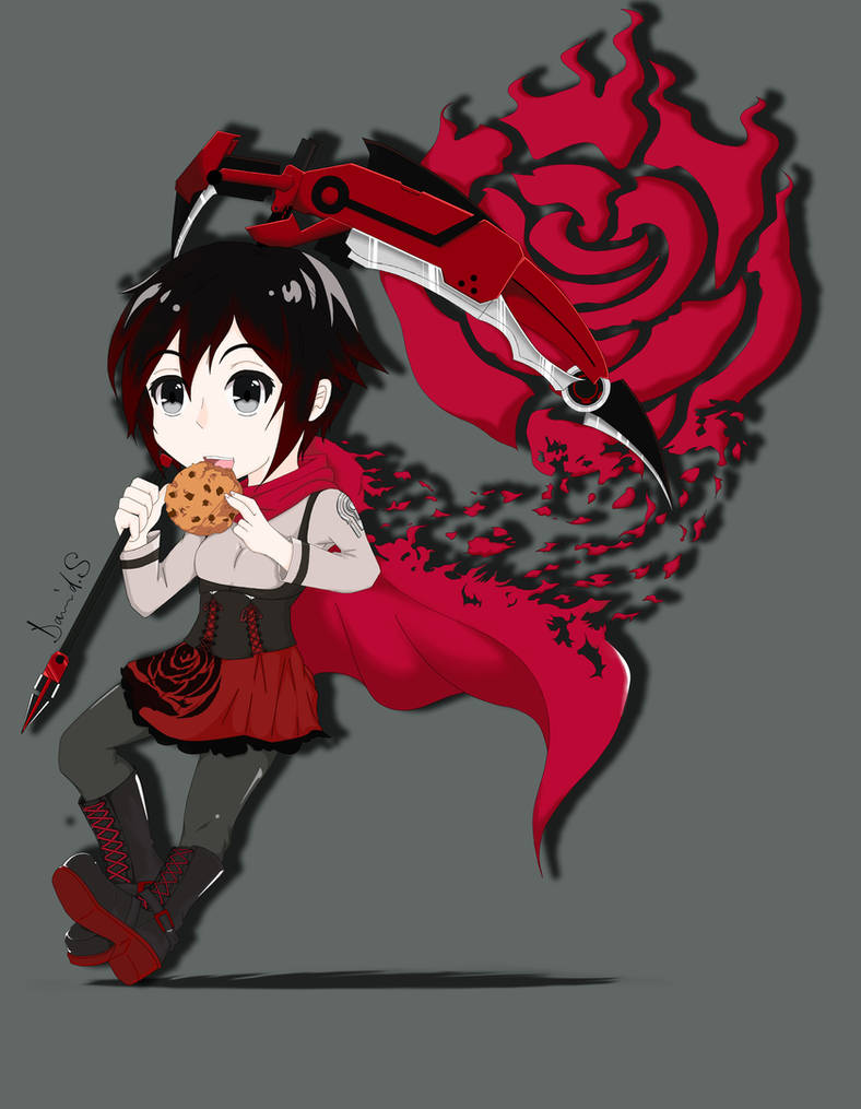 Chibi Ruby Rose (Colored Version) by Banshee32 on DeviantArt