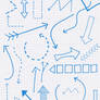 Doodle Arrows Photoshop Brush Set