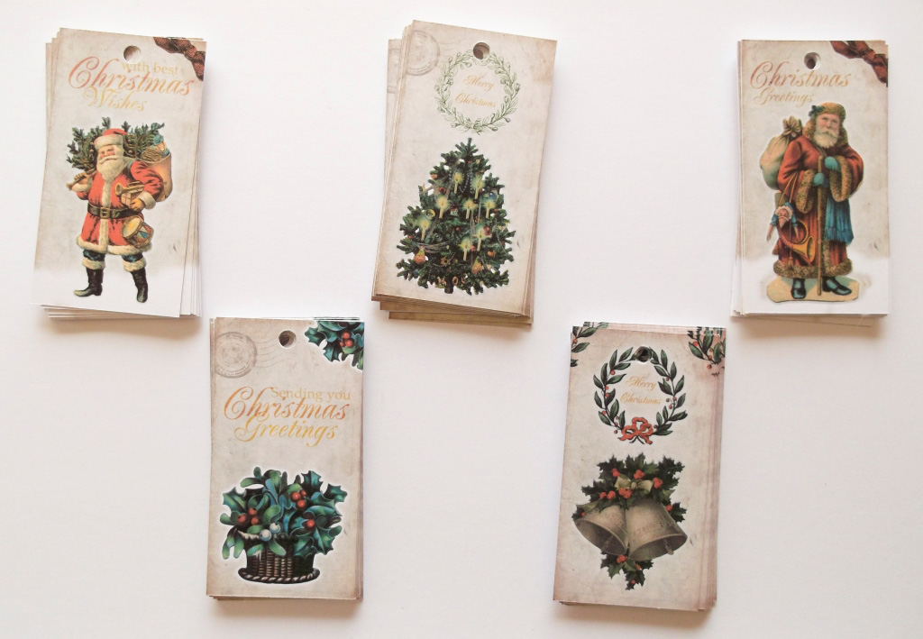 Vintage Christmas Gift Tags by ClementineCreative