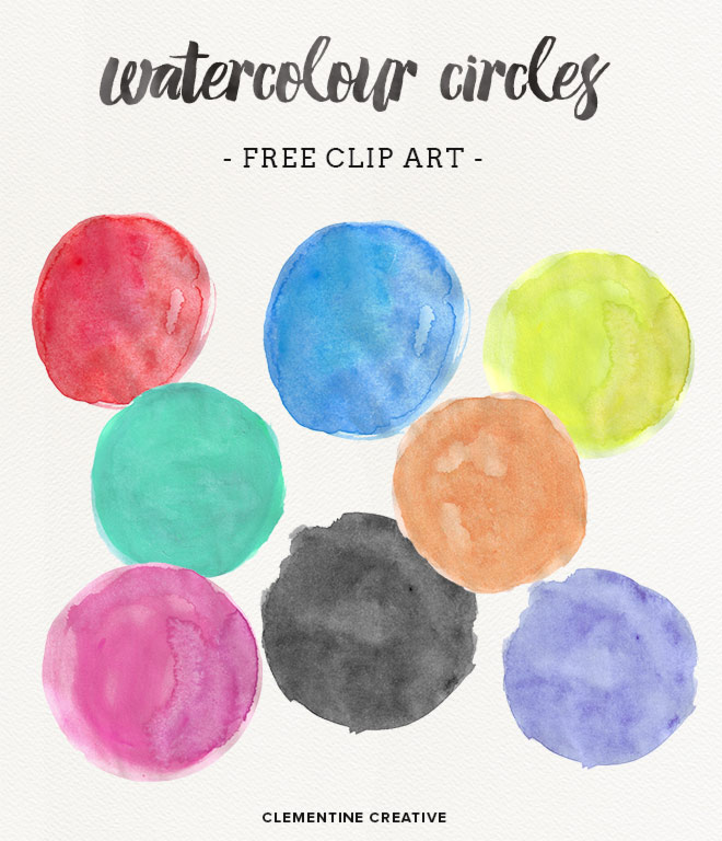 Download Free Watercolor Circle Textures By Clementinecreative On Deviantart