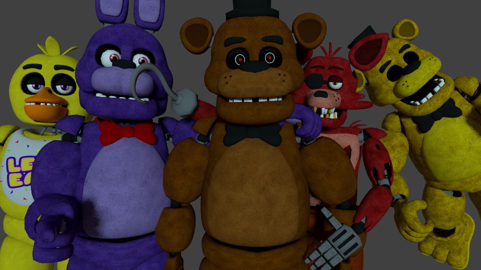 FNaF 1 Animatronic Heads by  on  @DeviantArt