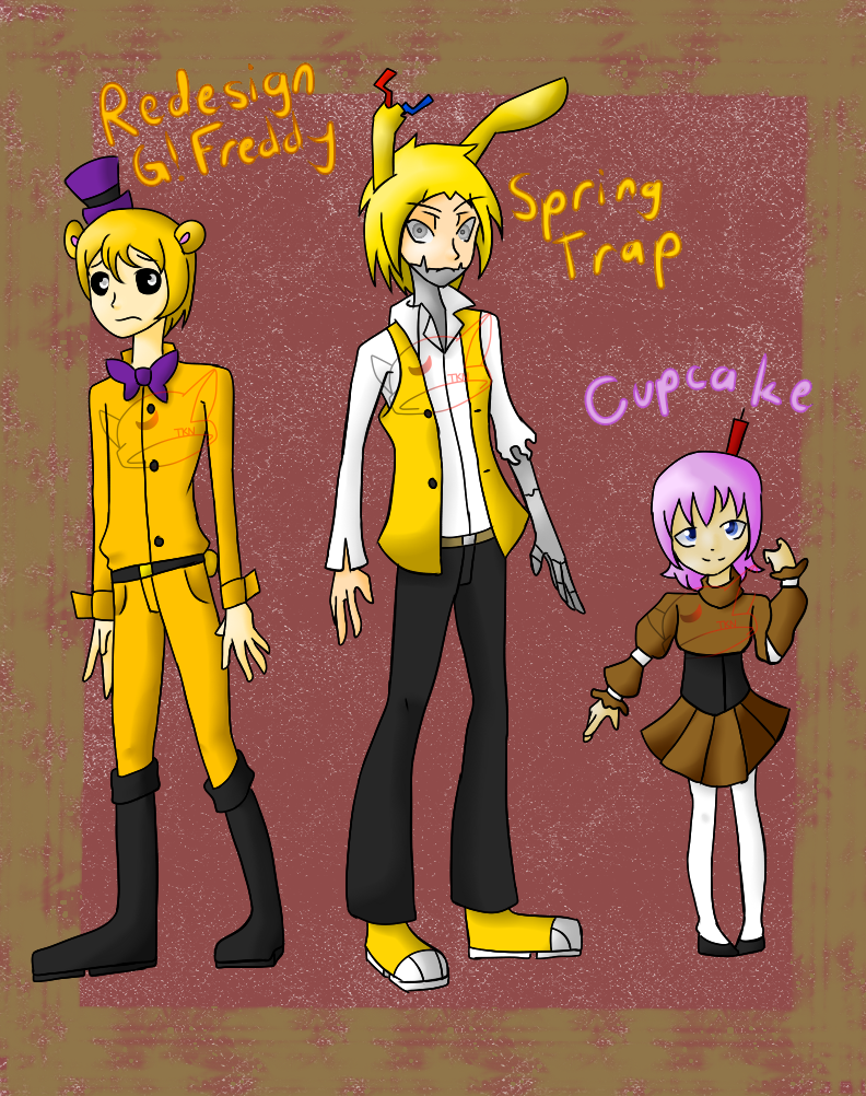 Goldie, Springtrap, Cupcake