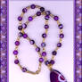 'PURPLE PASSION' AGATE COLLIER
