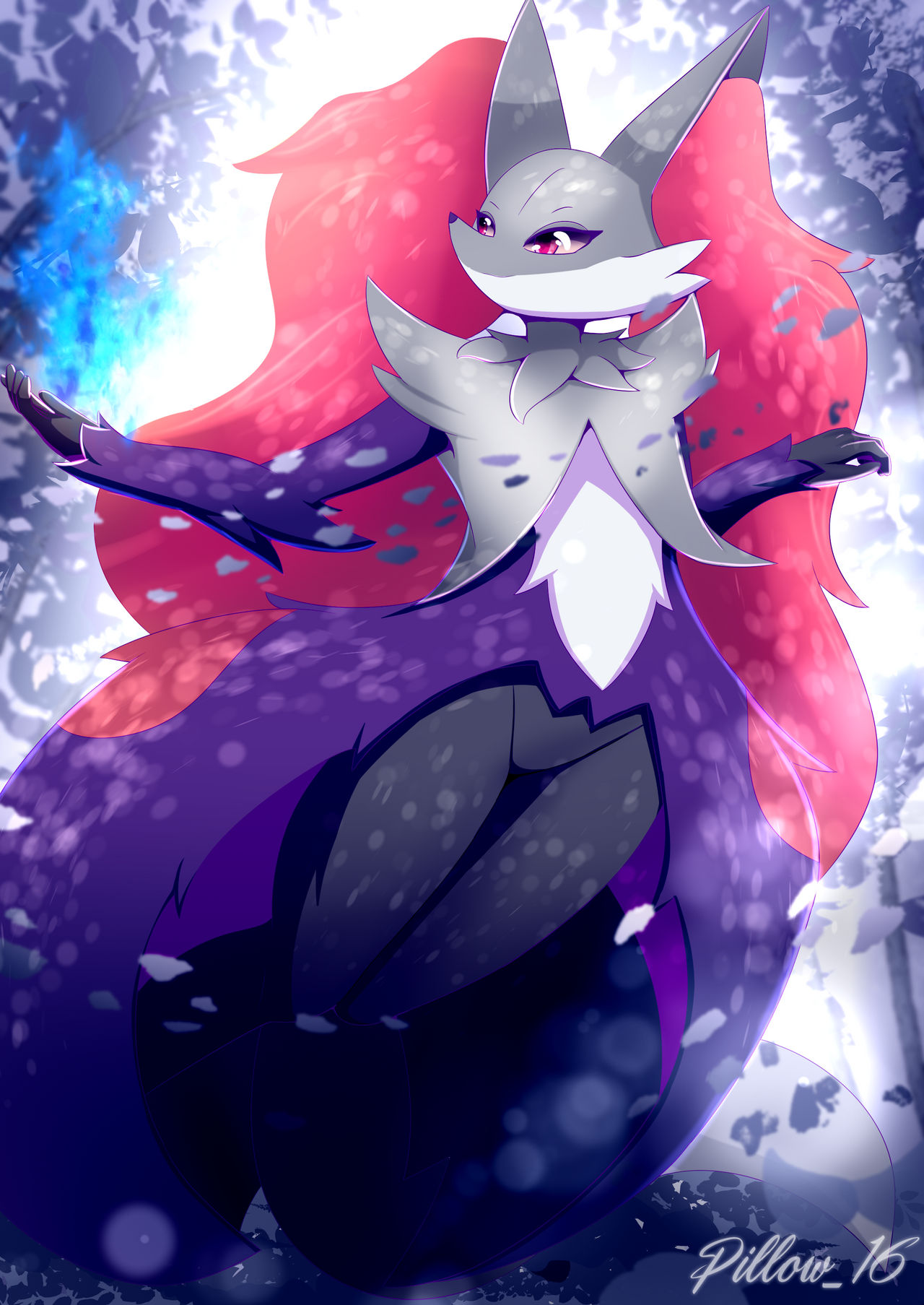 Shiny Delphox by Pilowpilow on DeviantArt