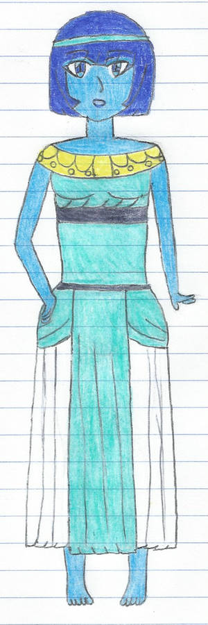 Lapis Lazuli in an Ancient Egyptian Dress