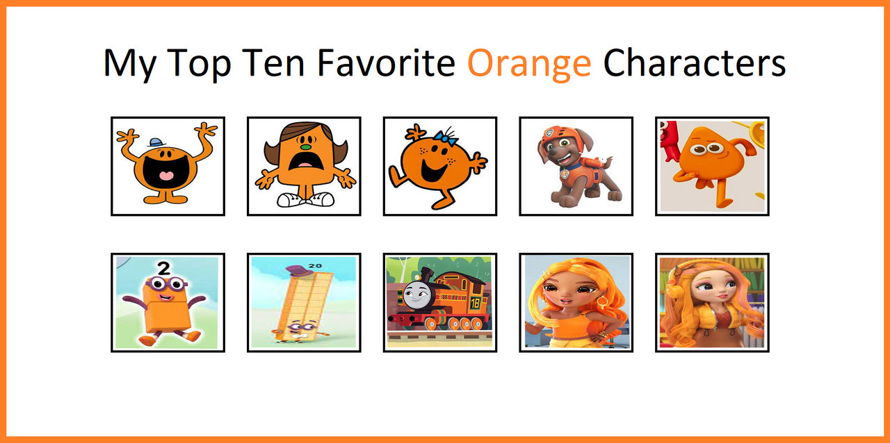 Code Orange Characters My Top 10 Favorite Orange Characters by Teanster1 on DeviantArt