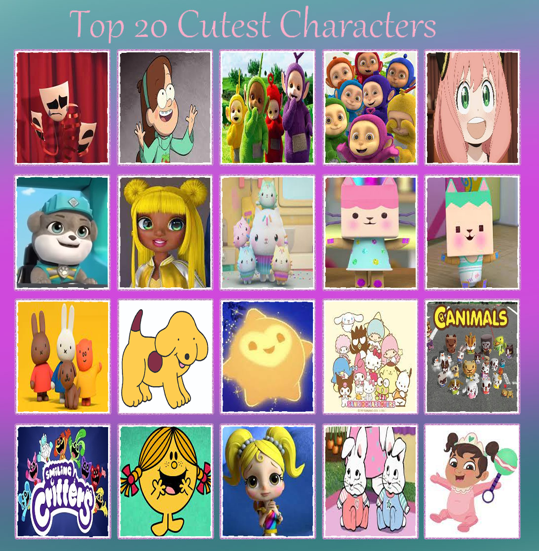 Character Twenty My Top 20 Cutest Characters by Teanster1 on DeviantArt