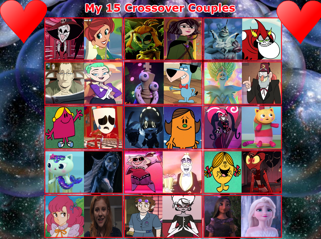 My 15 Crossover Couples/Ships/Pairings by Teanster1 on DeviantArt My 15 Crossover Couples/Ships/Pairings by Teanster1 on DeviantArt