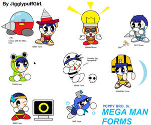 Poppy Sr. Megaman RM Forms 4 by JigglyPuffGirl