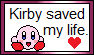 Kirby Saved My Life Stamp