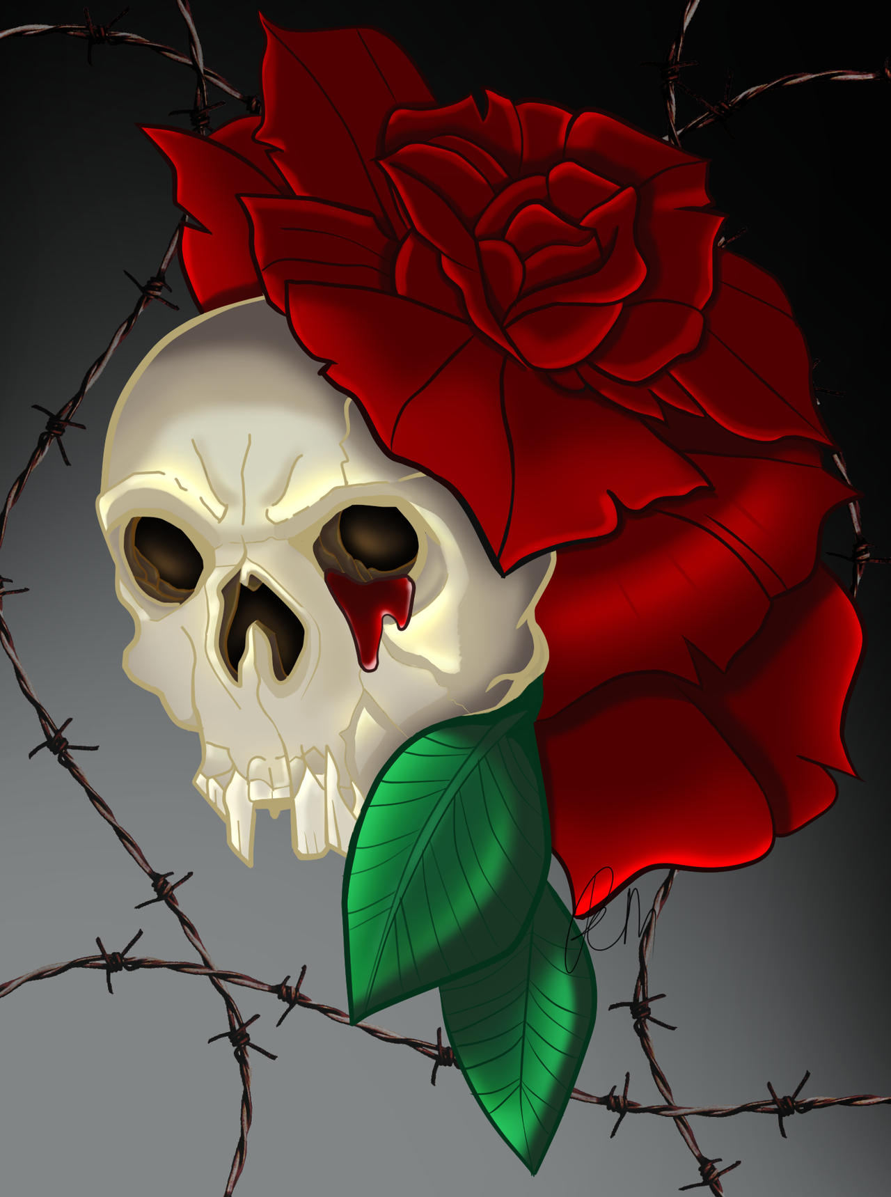 death and roses by rem00artz on DeviantArt