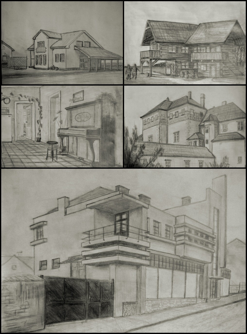 5 buildings