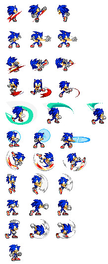 Sonic Custom Sprites by nikitaosx1016 on DeviantArt