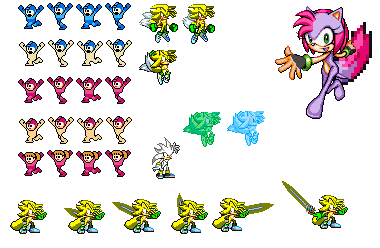 Mecha Sonic sprites by Viteoz on DeviantArt