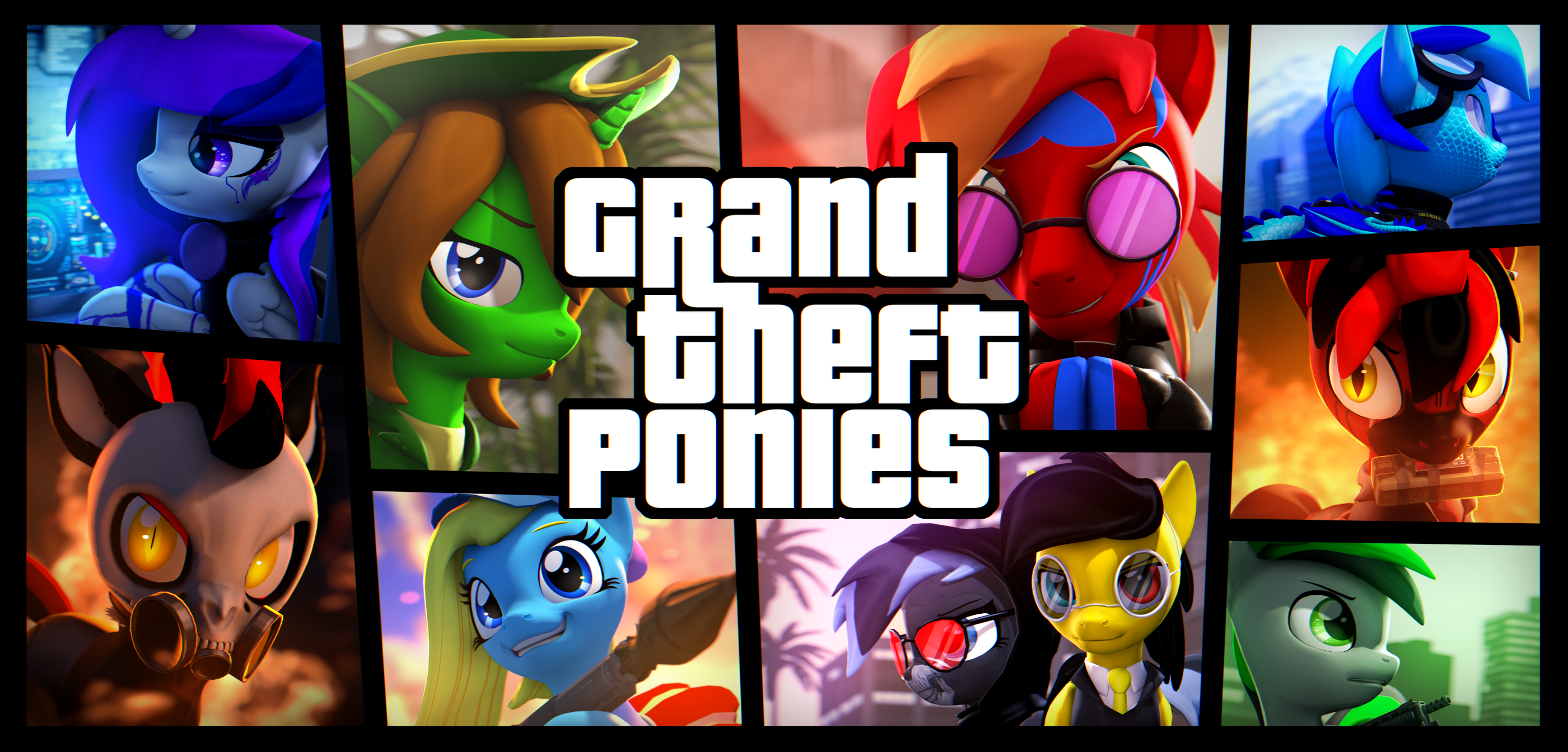 {SFM} Grand Theft Ponies