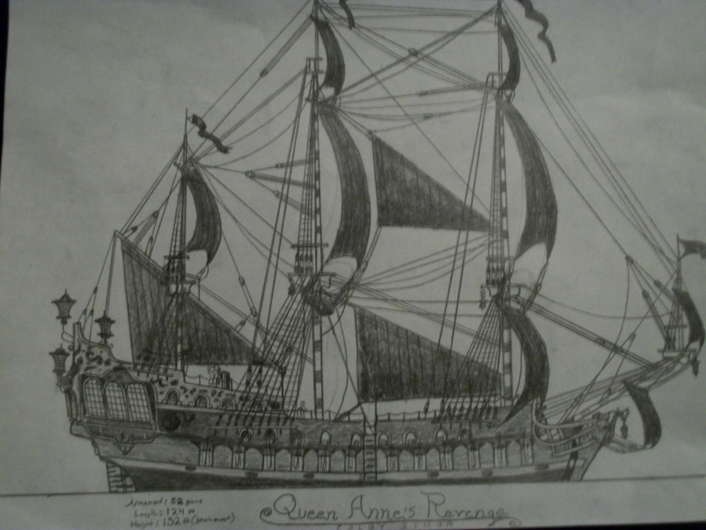 Queen Anne's Revenge by PirateoftheCaribbean on DeviantArt