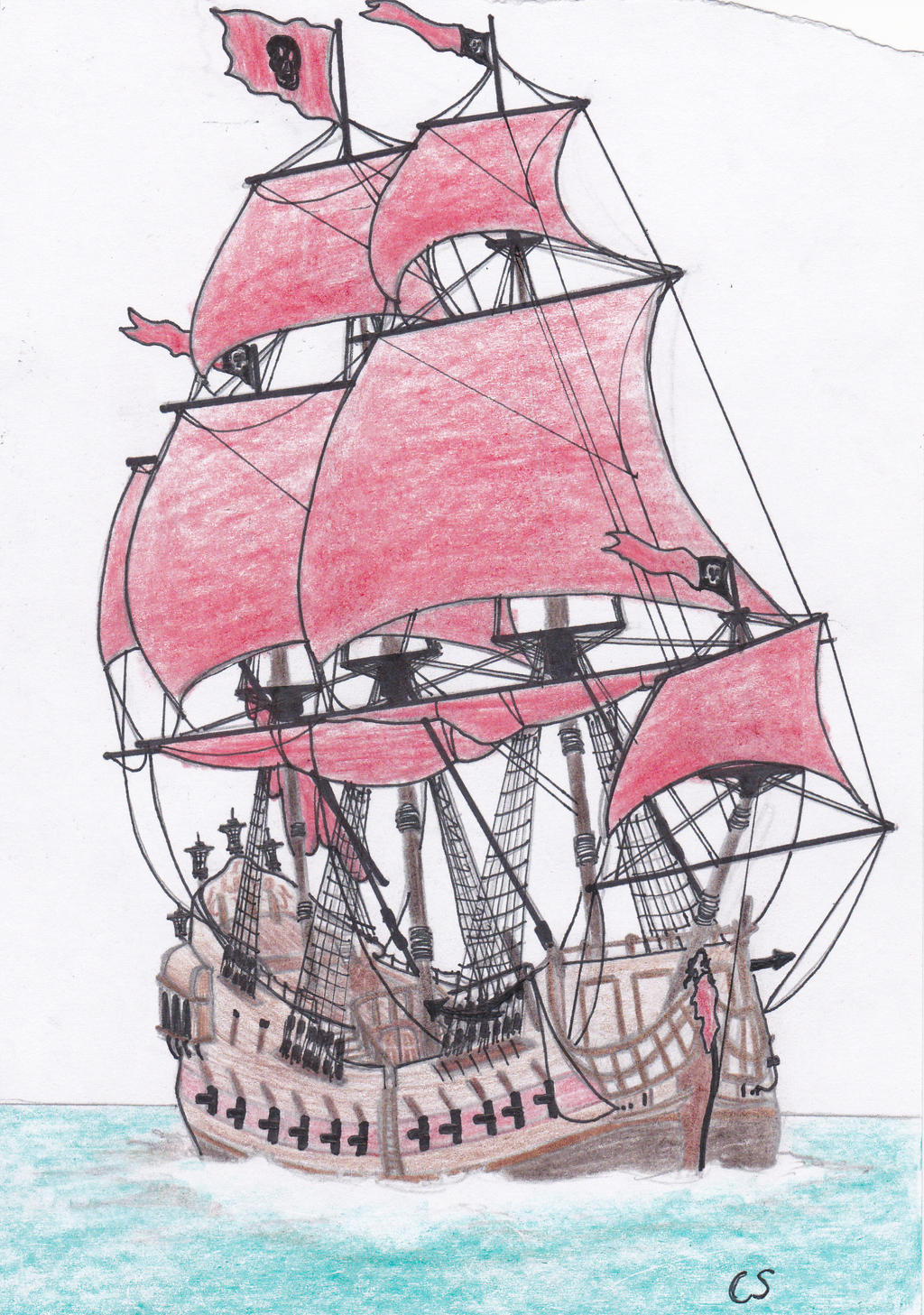 Queen Anne's Revenge ( Bow View ) by PirateoftheCaribbean on DeviantArt