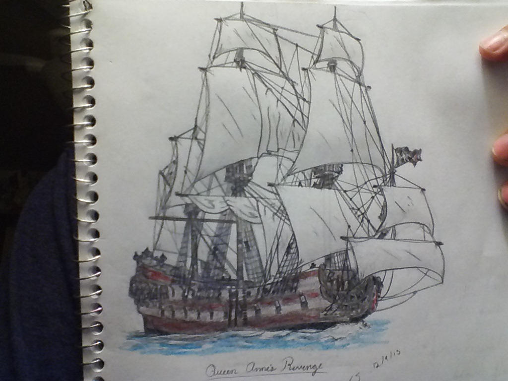 Queen Anne's Revenge ( re-design) by PirateoftheCaribbean on DeviantArt
