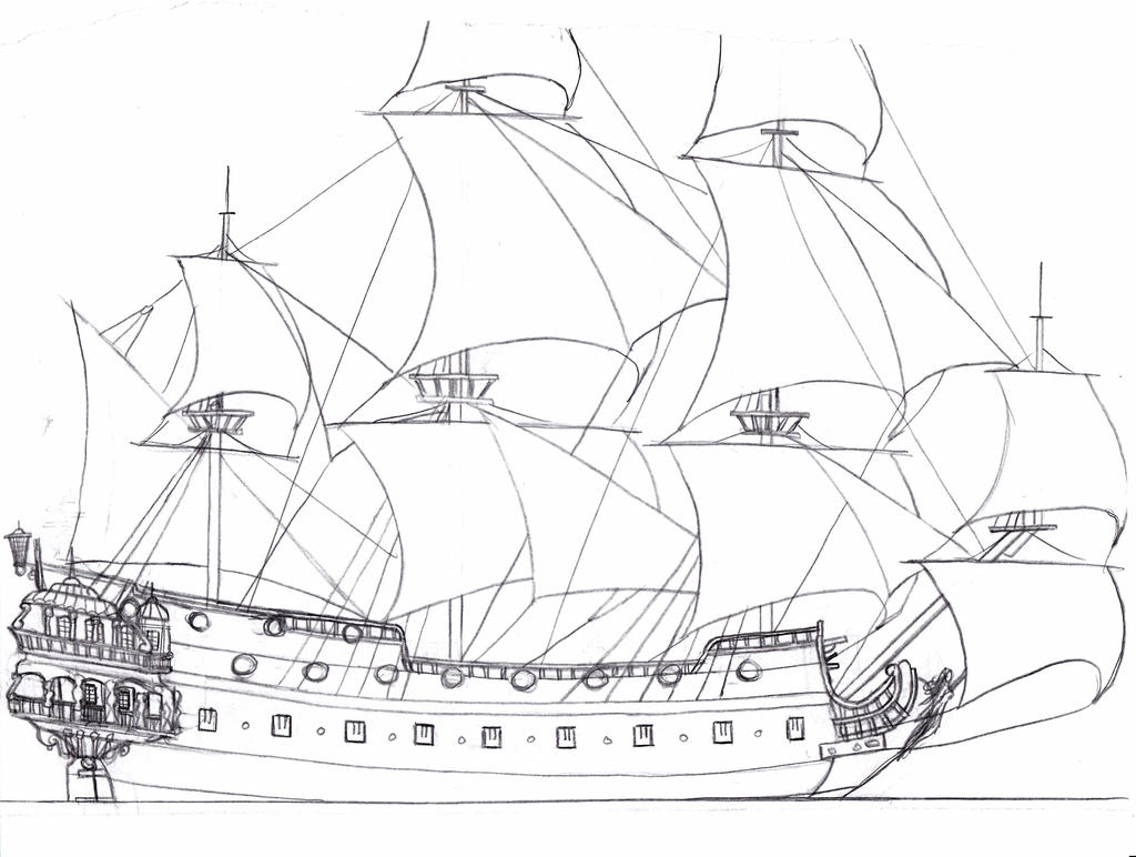 Queen Anne's Revenge (Redone Stern) by PirateoftheCaribbean on DeviantArt