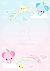 Lovely Pandabee Letter-Set