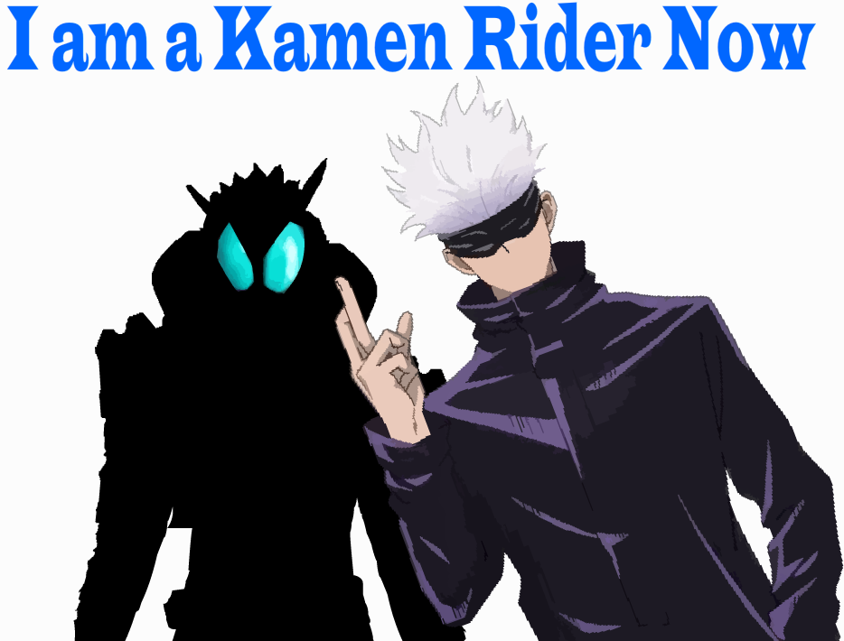 Gojo Wait Wait what ?!?! Satoru Gojo becomes a Kamen Rider? by Tgodzilla on ...